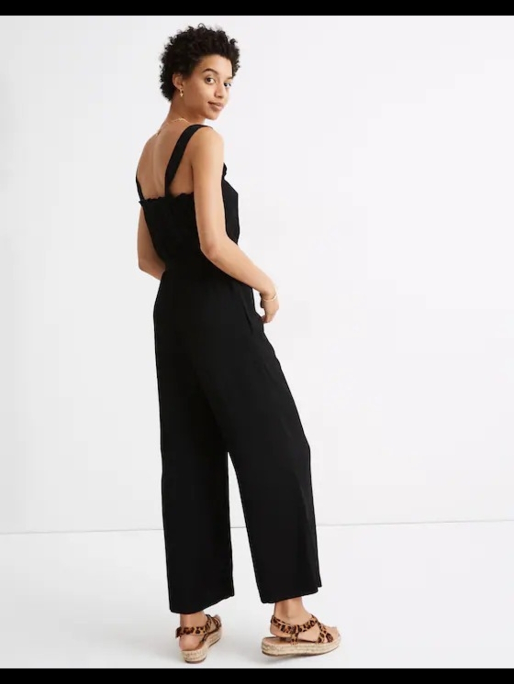 Madewell Smocked Tank Jumsuit  **archived style** READ - Picture 3 of 5